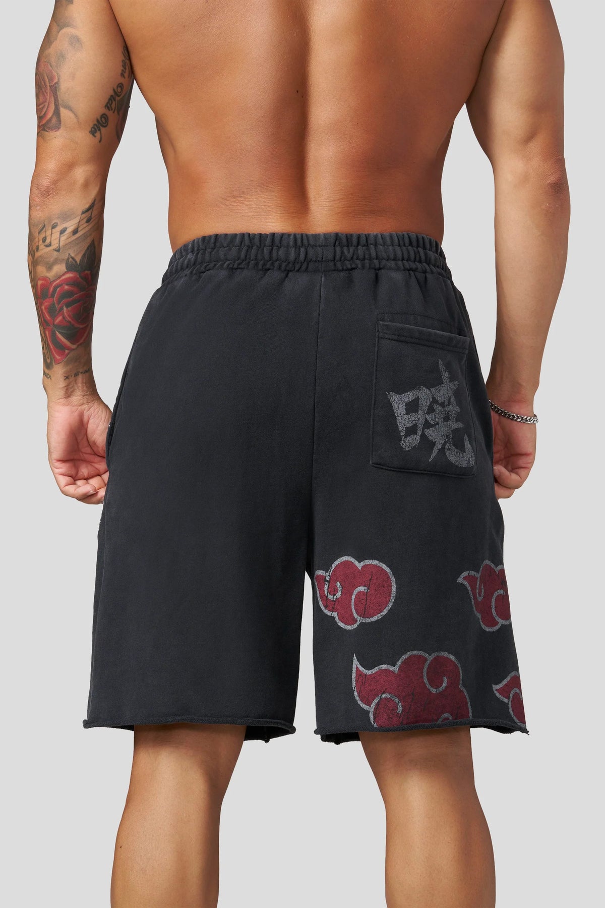 1002 - Naruto Sweat Shorts-Akatsuki