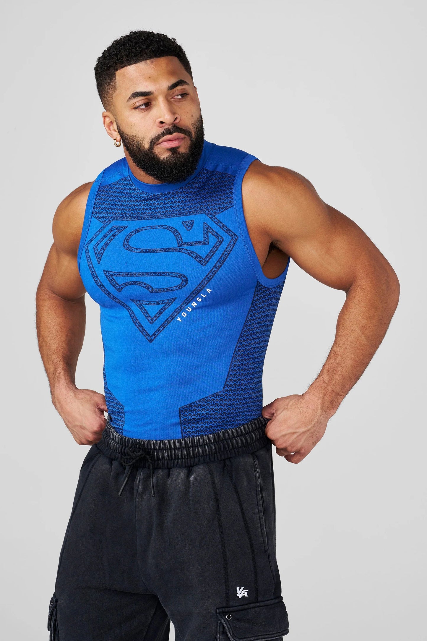 3047 - Superman Compression Tanks BLUE