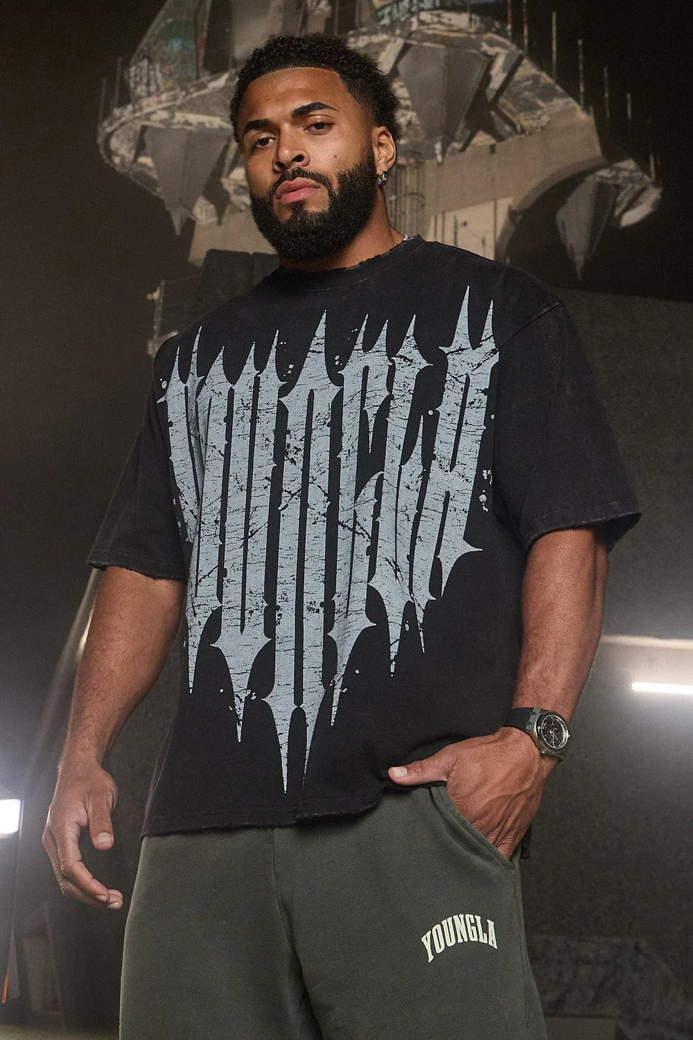 4156 - Revenge Tees Black Washed