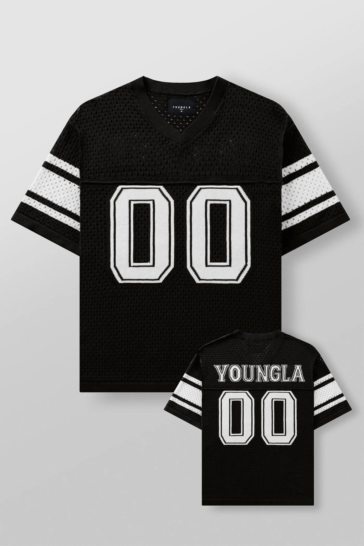 4226 - Varsity Knit Jersey Black