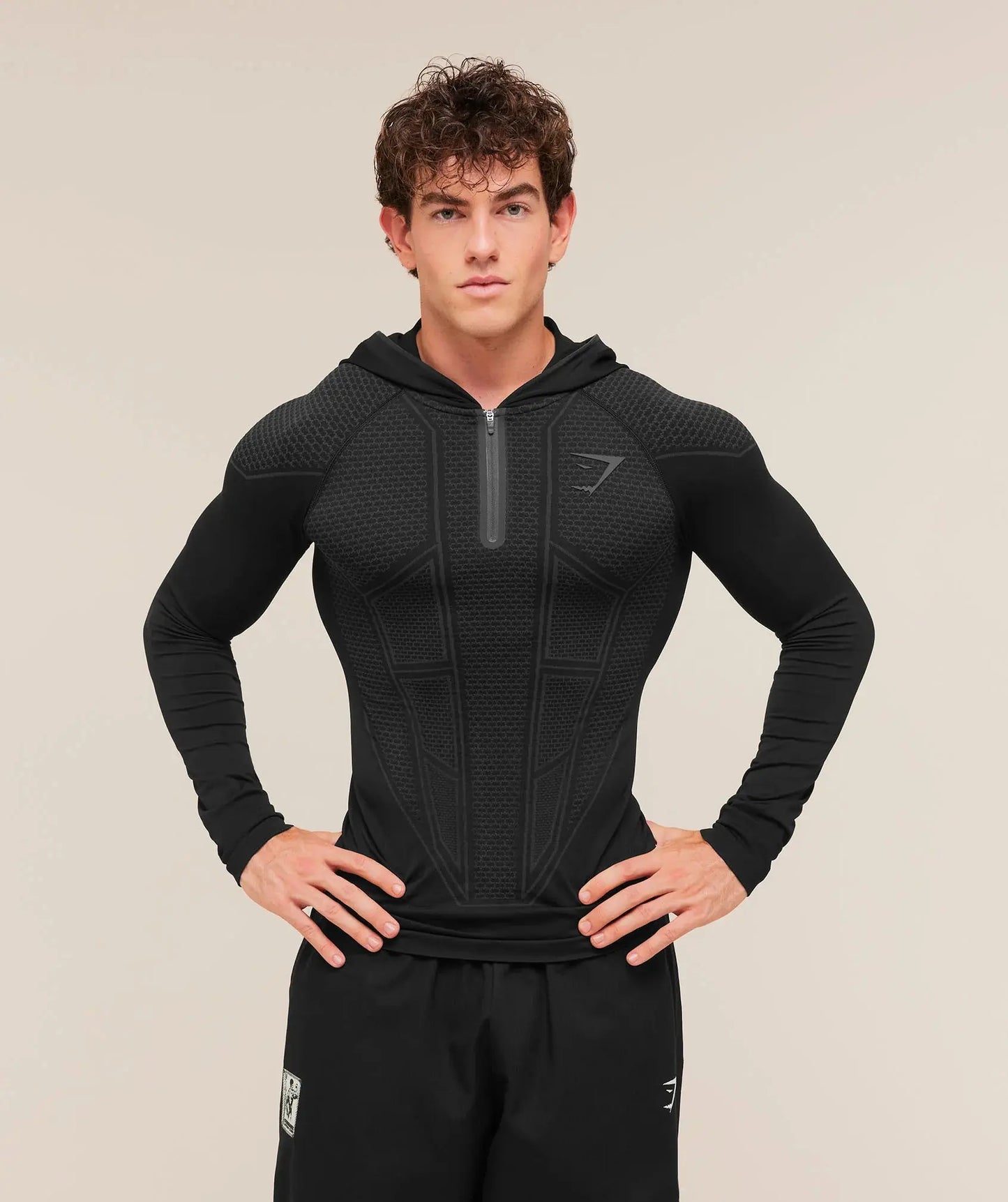 Onyx 1/4 Zip Hoodie Black