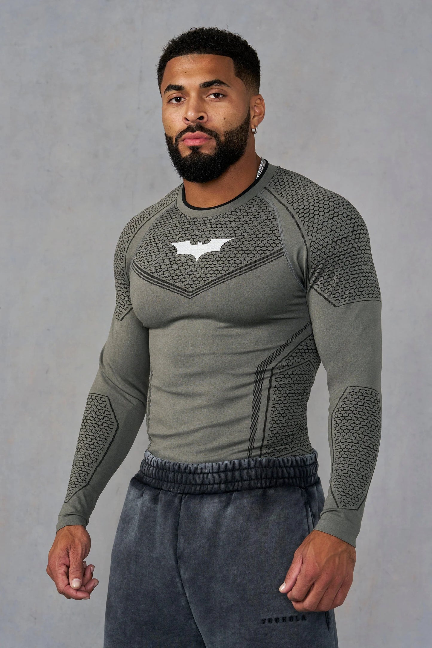 8004 - Batman Compression Longsleeves Green