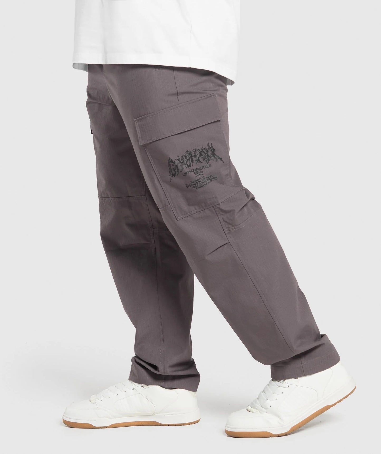 Metal Lifting Cargo Pants - Brushed Purple