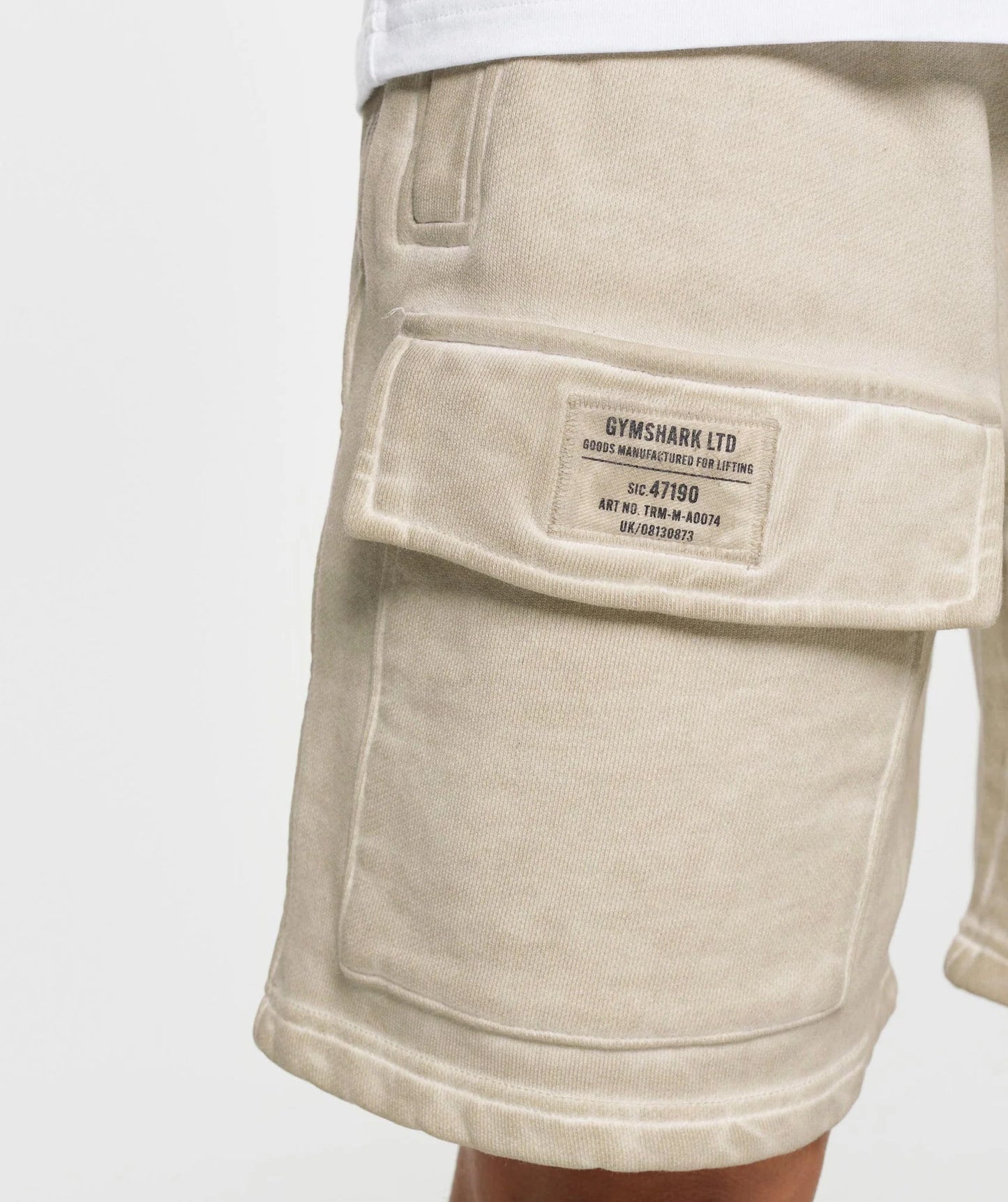 Heavyweight Washed Cargo Shorts - Pebble Grey