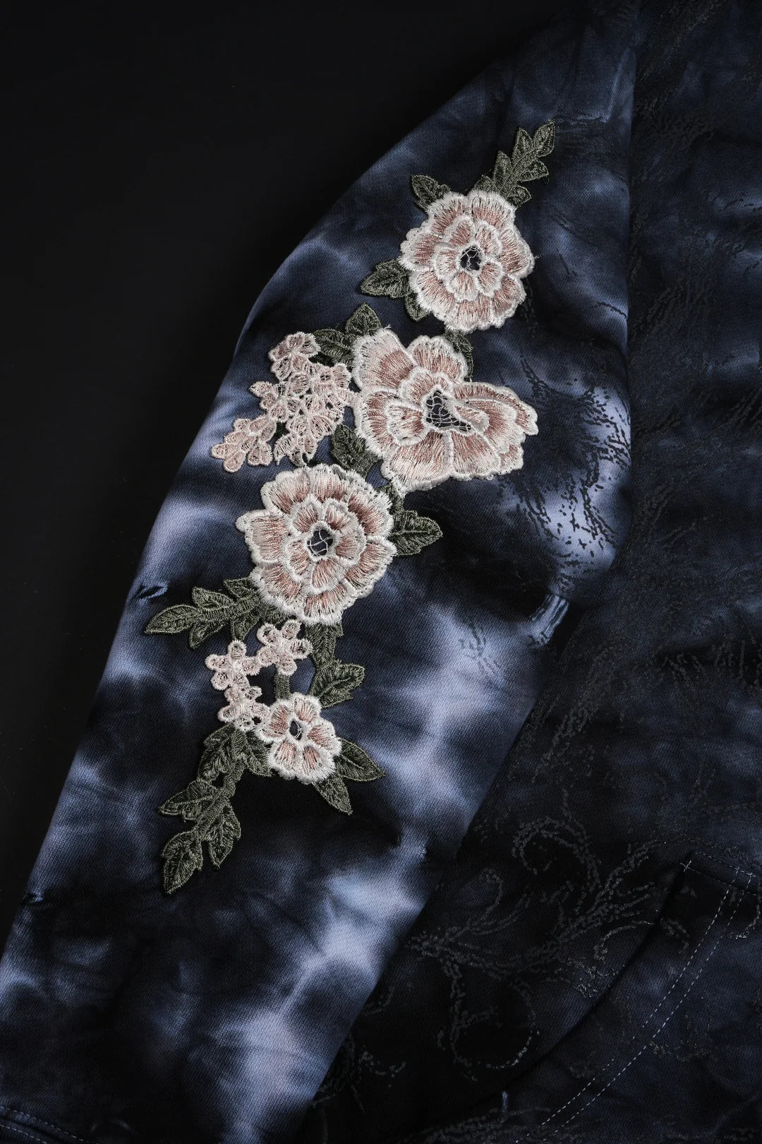 Corgan Marble Roses Hoodie in Corgan Wash