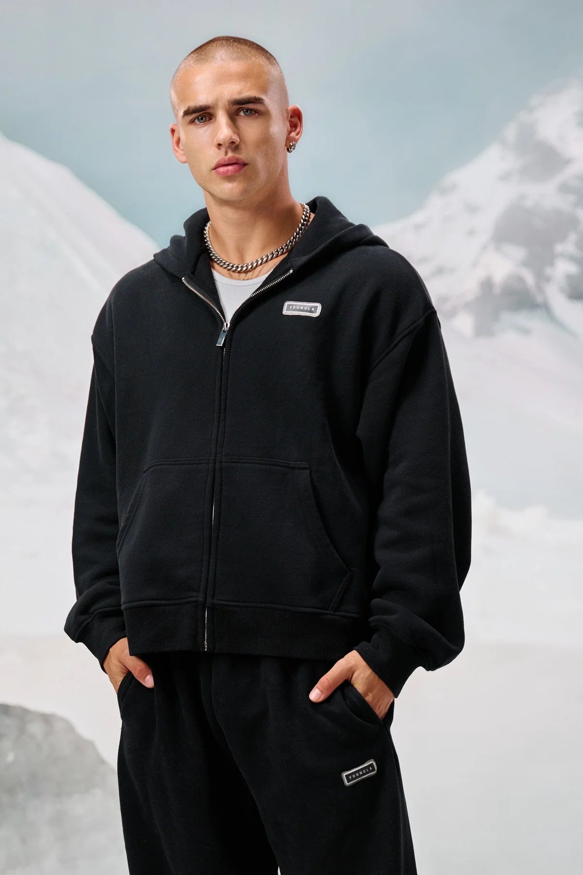 5051 - Comfy Collection - Zipup BLACK