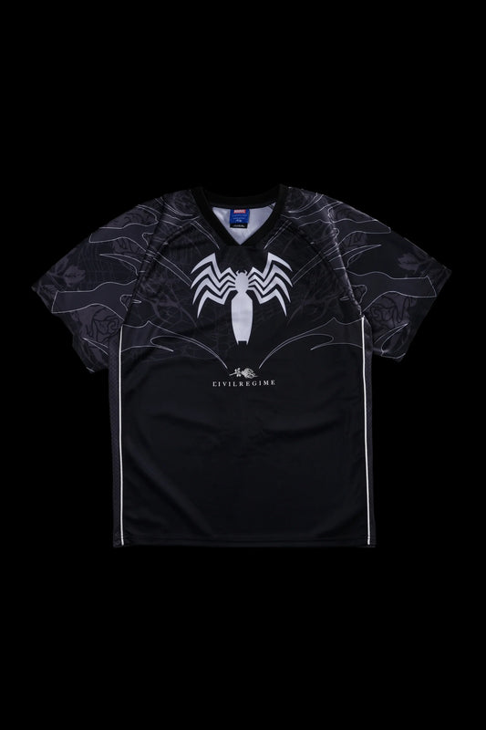 Venom Webs Classic Soccer Jersey in Black