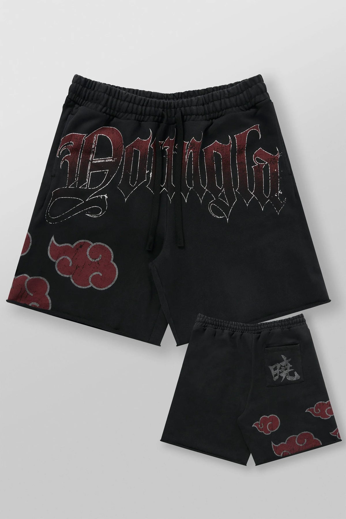 1002 - Naruto Sweat Shorts-Akatsuki