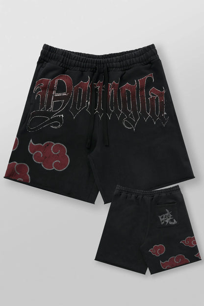 1002 - Naruto Sweat Shorts-Akatsuki