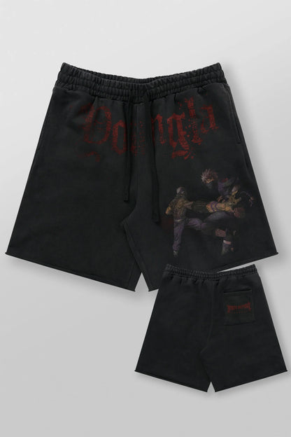 1002 - Naruto Sweat Shorts- Kakashi vs Zabuza