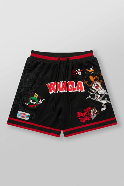 1071 - Looney Tunes Embroidered Patch Shorts