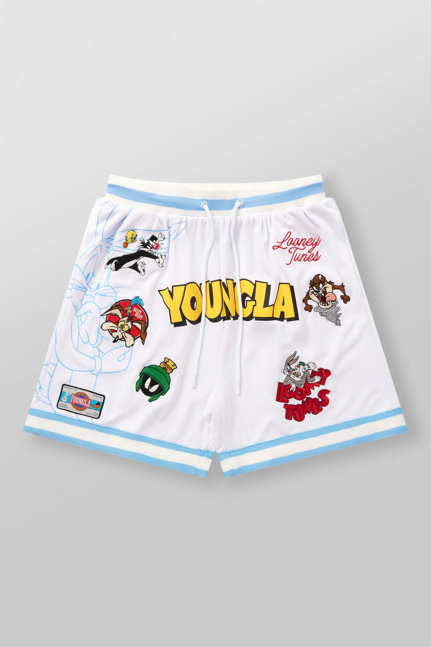 1071 - Looney Tunes Embroidered Patch Shorts