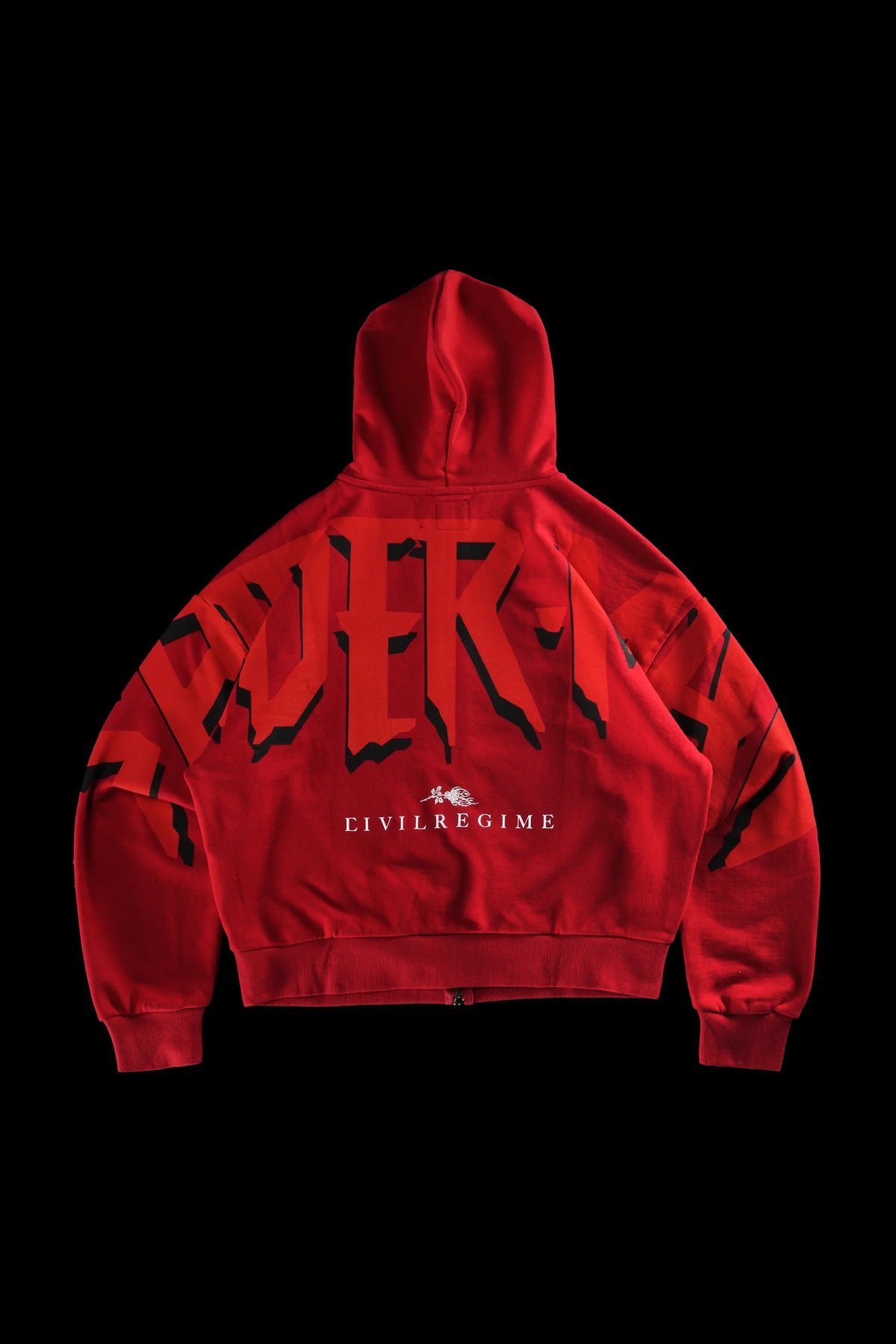 Cage Match Shiesty Zip Up Hoodie in E-Red