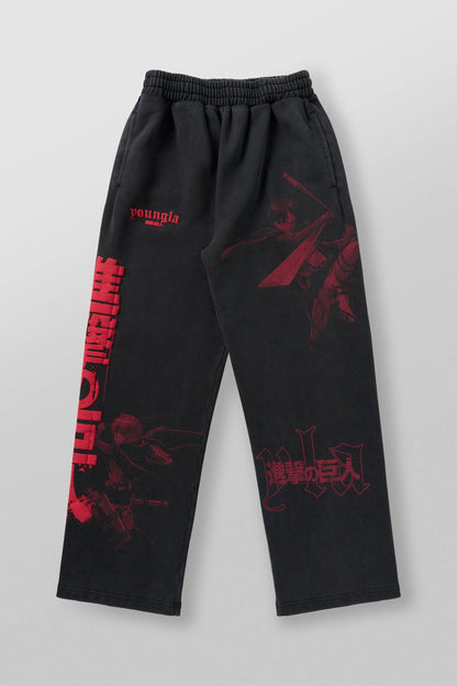 2128 - AOT© x YLA Baggy Joggers HUNTERS