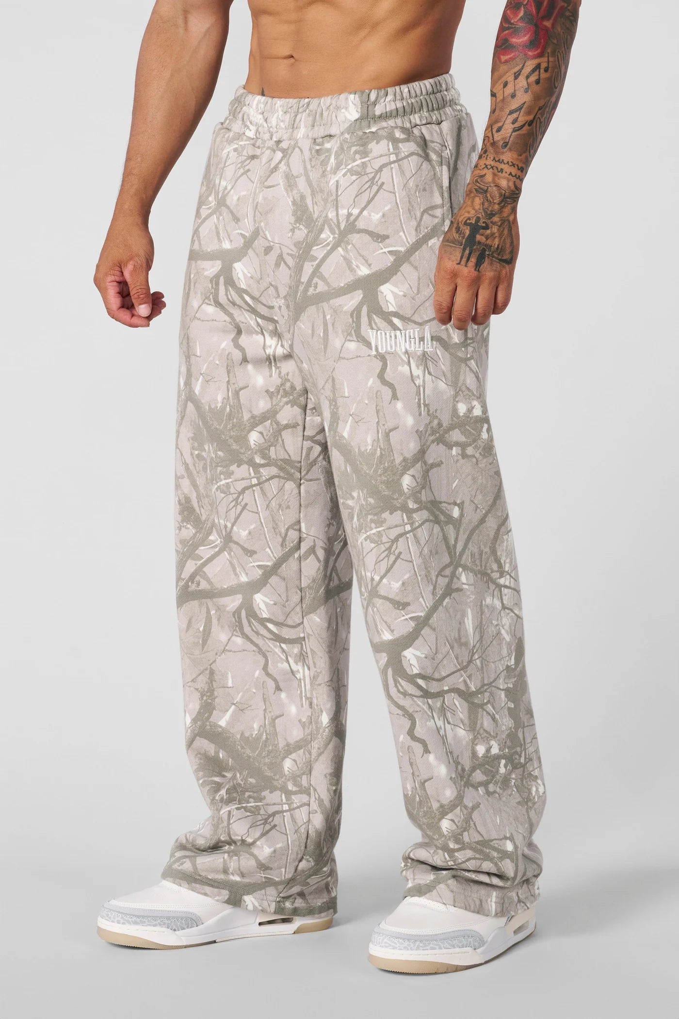 2133 - Tree Camo Baggy Sweats Tan Tree Camo