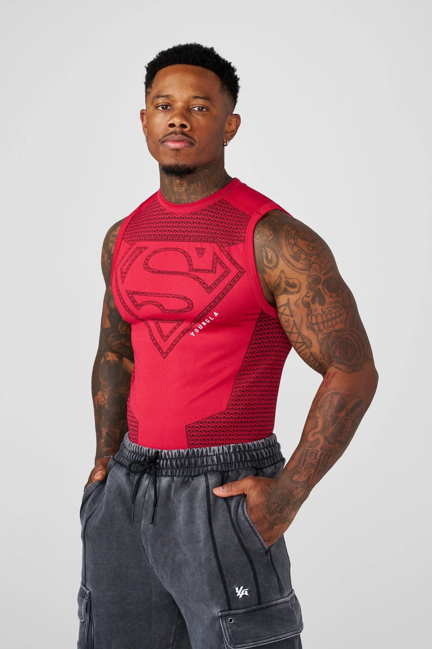 3047 - Superman Compression Tanks RED