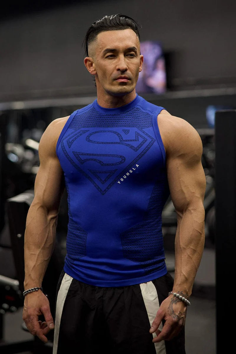 3047 - Superman Compression Tanks BLUE