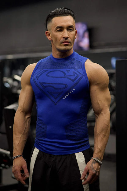 3047 - Superman Compression Tanks BLUE