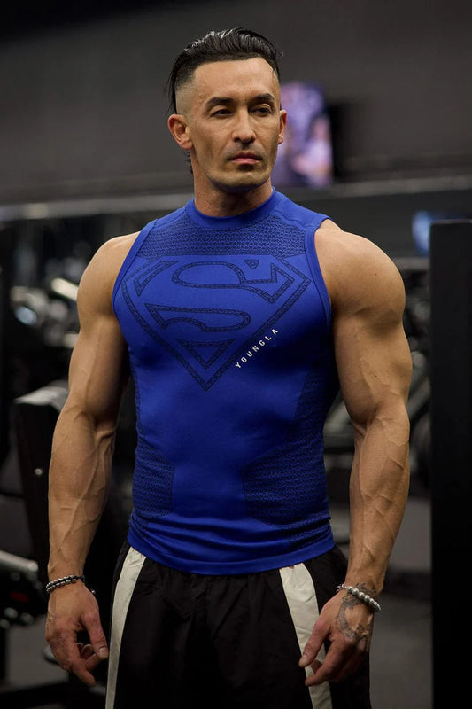 3047 - Superman Compression Tanks BLUE