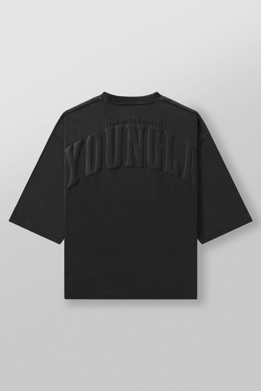 4138 - Foundation Cropped Tees BLACK