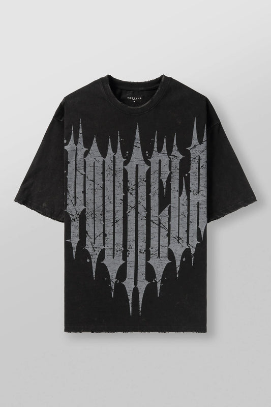 4156 - Revenge Tees Black Washed