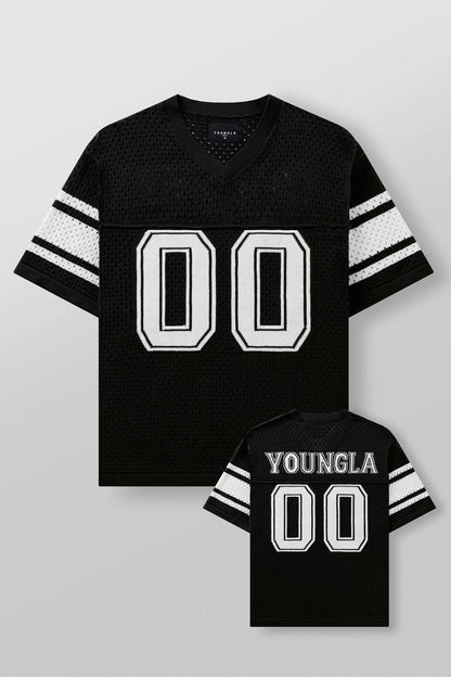 4226 - Varsity Knit Jersey Black