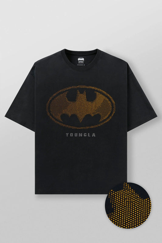 4257 - Batman Rhinestone Tees Logo