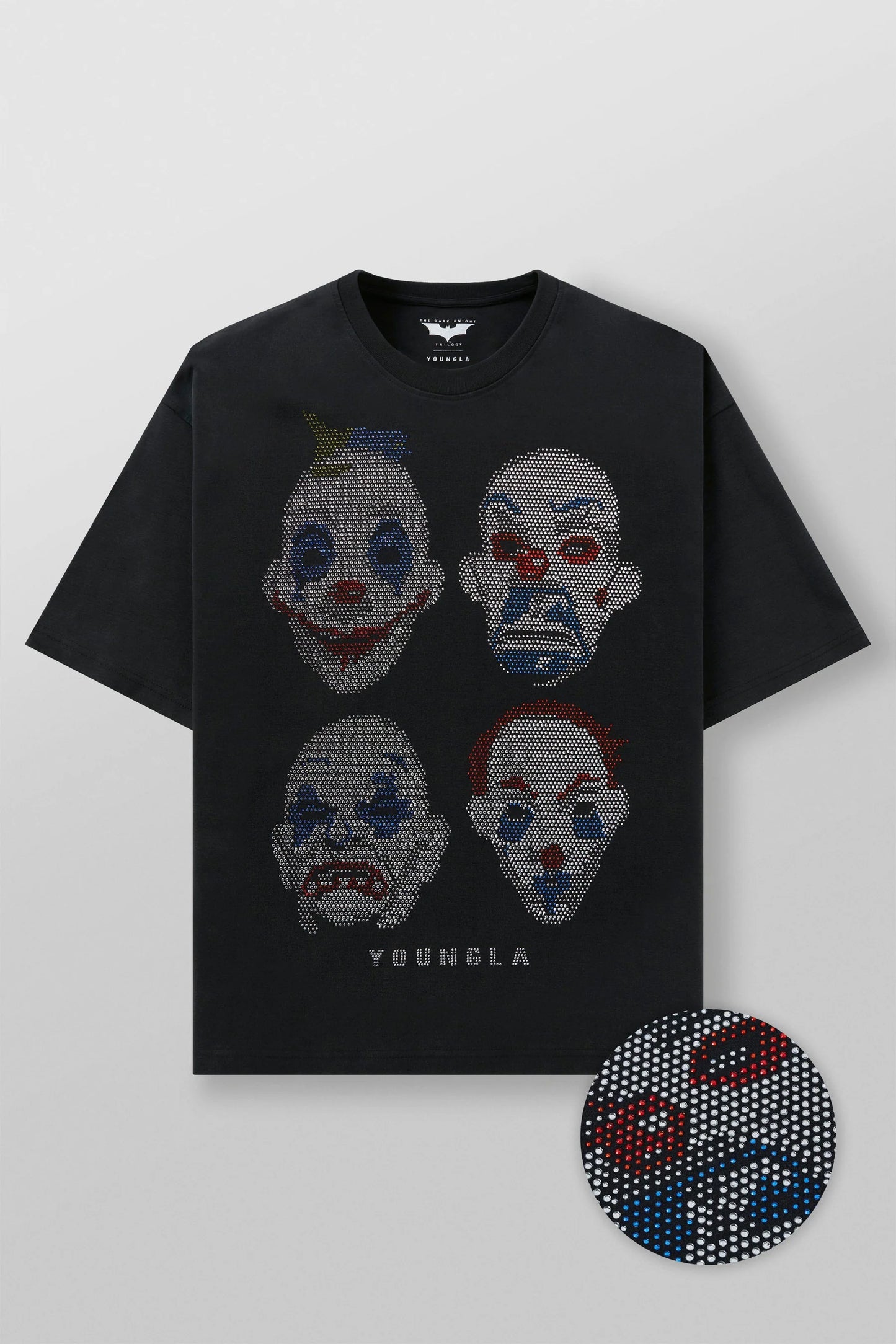4257 - Batman Rhinestone Tees Clowns