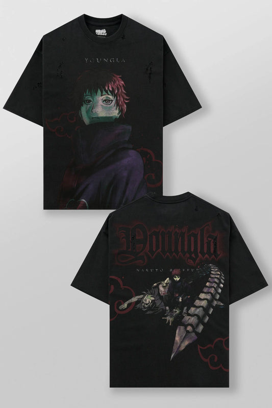 4318 - Naruto Distressed Tees-Sasori