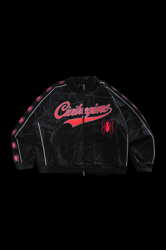 Spider Chaos Civil Track Jacket in Black