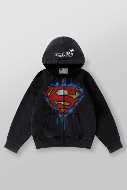 5011 - Superman Drip Zip-Ups