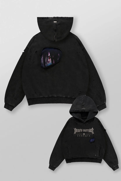 5073 - Naruto Peek Through Hoodie-Sasuke