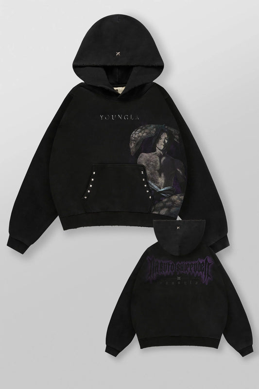 5083 - Naruto Stud Artwork Hoodies-Snake