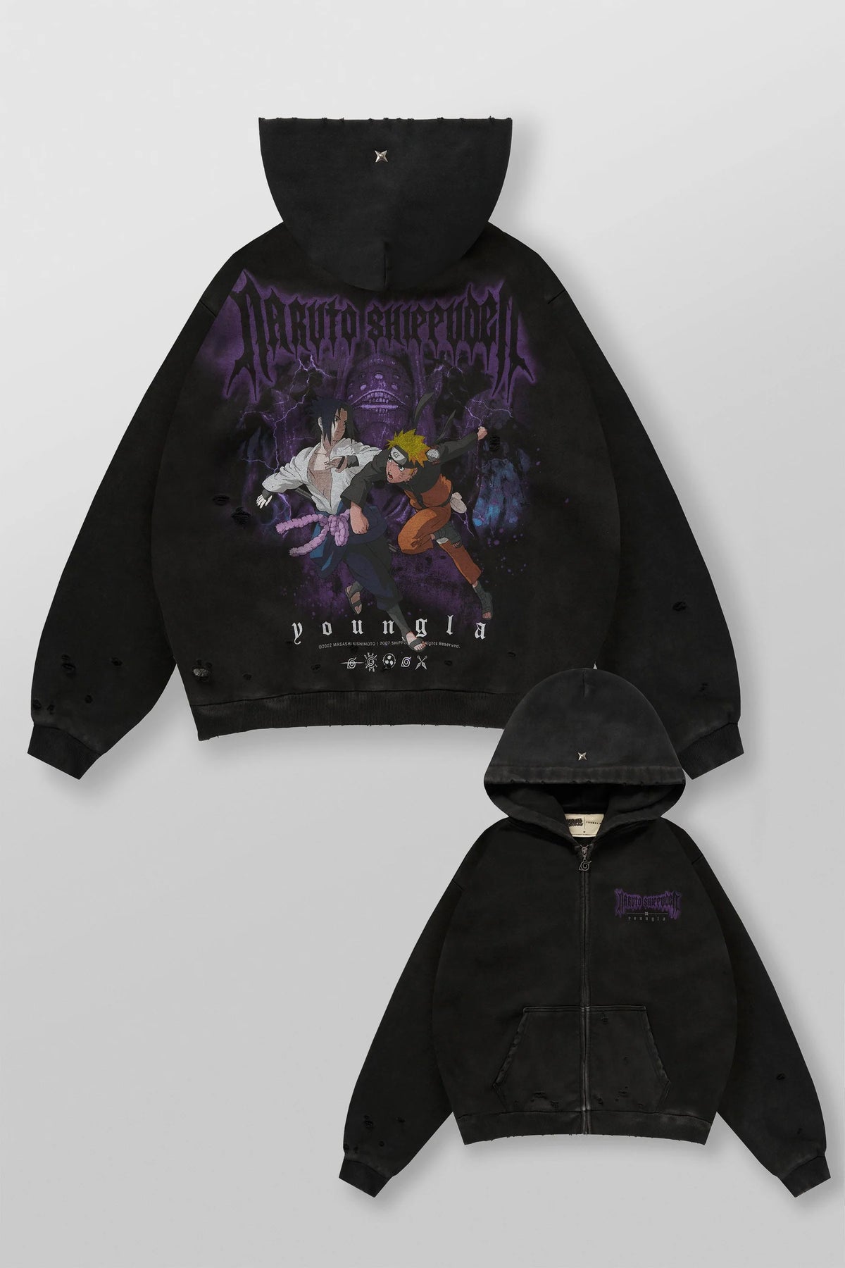 5086 - Naruto Zip-Up Hoodies-Battle