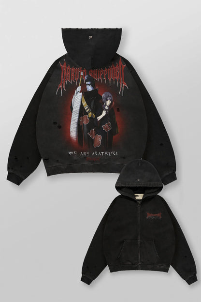 5086 - Naruto Zip-Up Hoodies-Itachi & Kisame