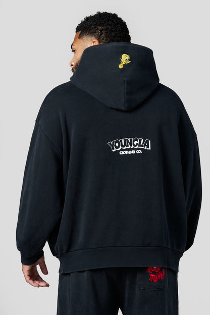 5114 - Looney Tunes Embroidered Hoodies-THE CREW