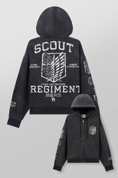 5138 - AOT© x YLA Zip-Up Hoodies