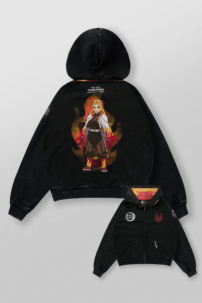 5195 - Demon Slayer: Kimetsu no Yaiba - Zip-ups Flame Hashira