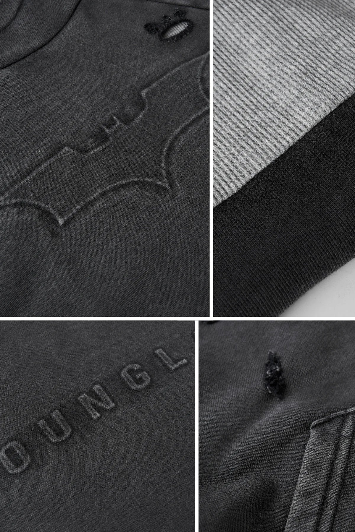 5218 - Batman Street Hoodies GREY