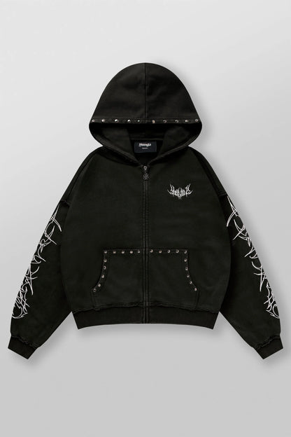 5232 - Tribal Stud Zip-Ups