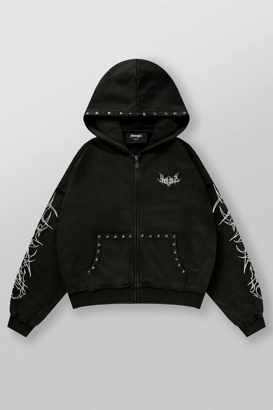 5232 - Tribal Stud Zip-Ups