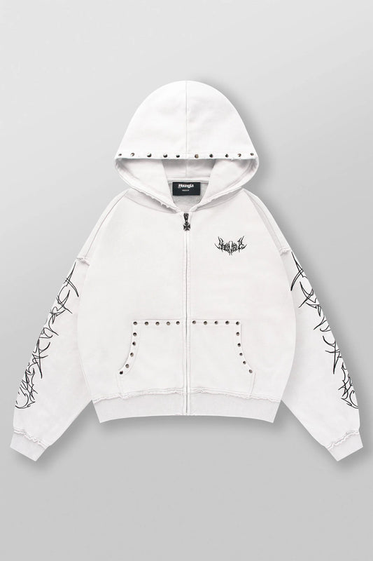 5232 - Tribal Stud Zip-Ups