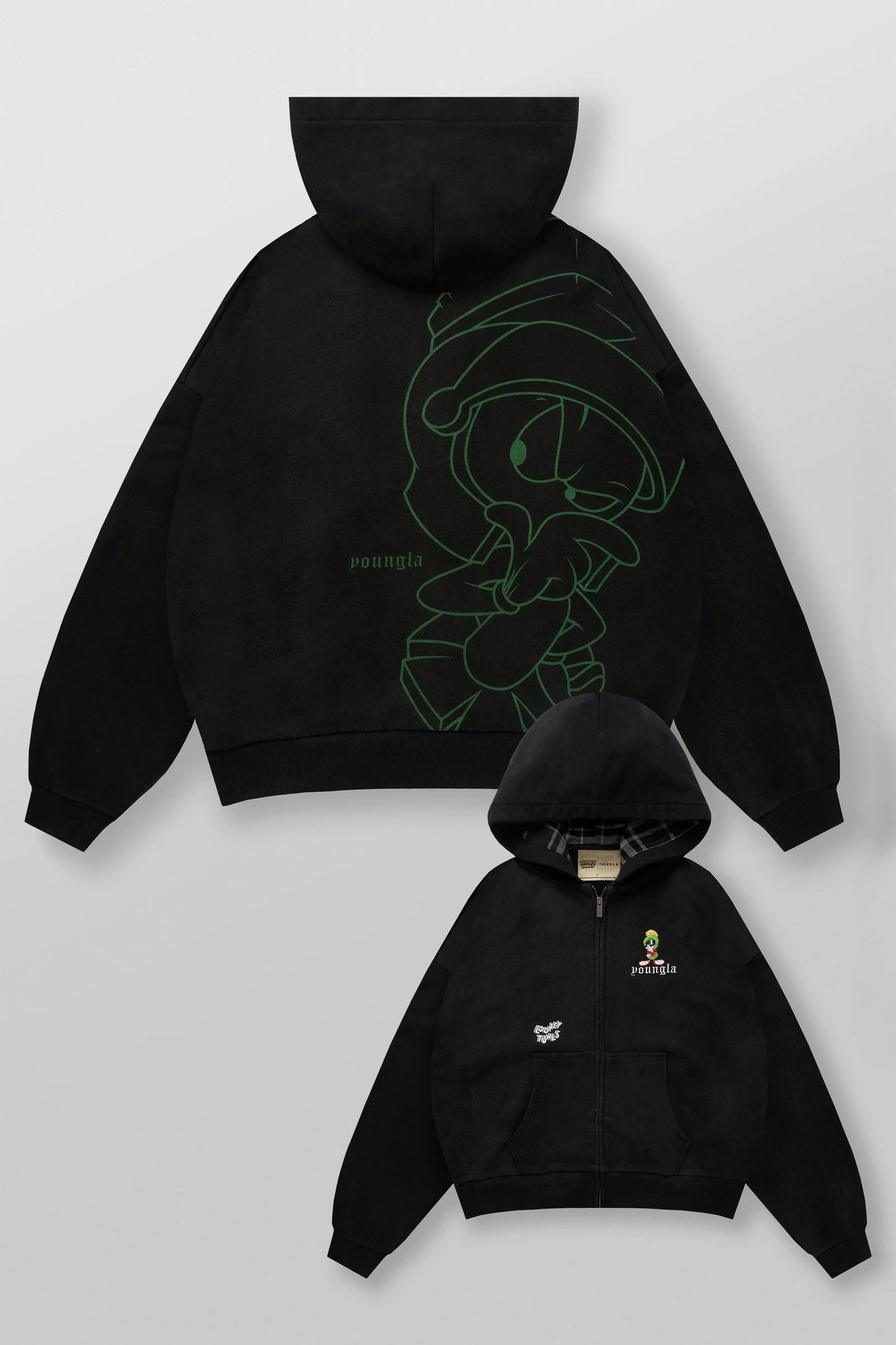 5257 - Looney Tunes Plaid Zip-Ups