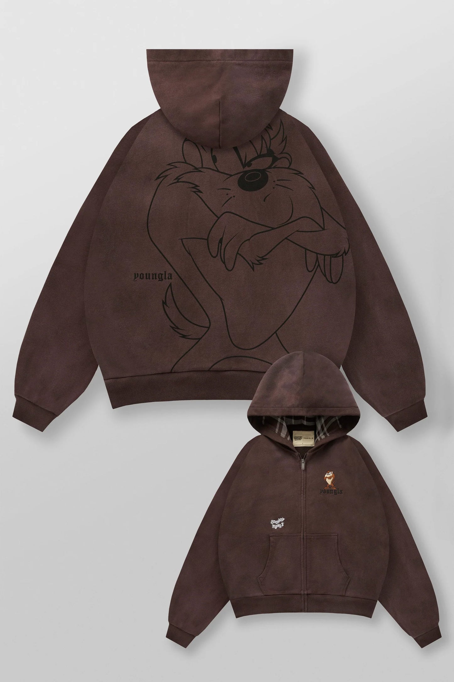 5257 - Looney Tunes Plaid Zip-Ups