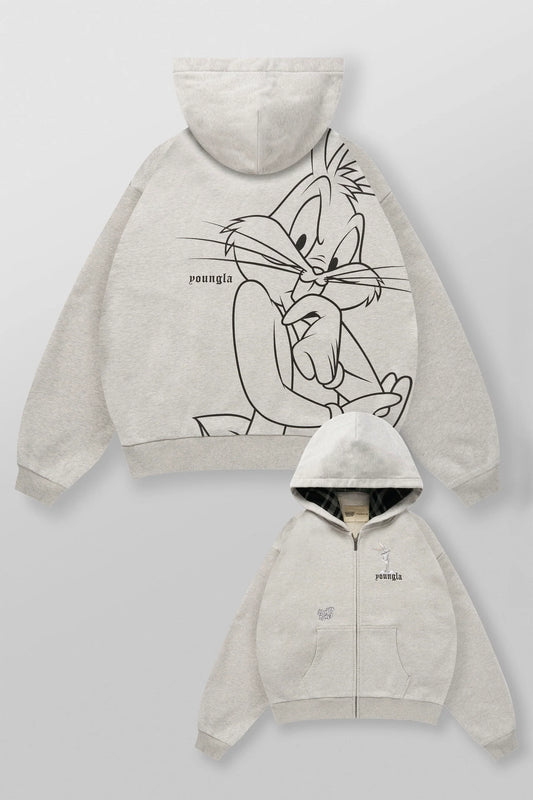 5257 - Looney Tunes Plaid Zip-Ups