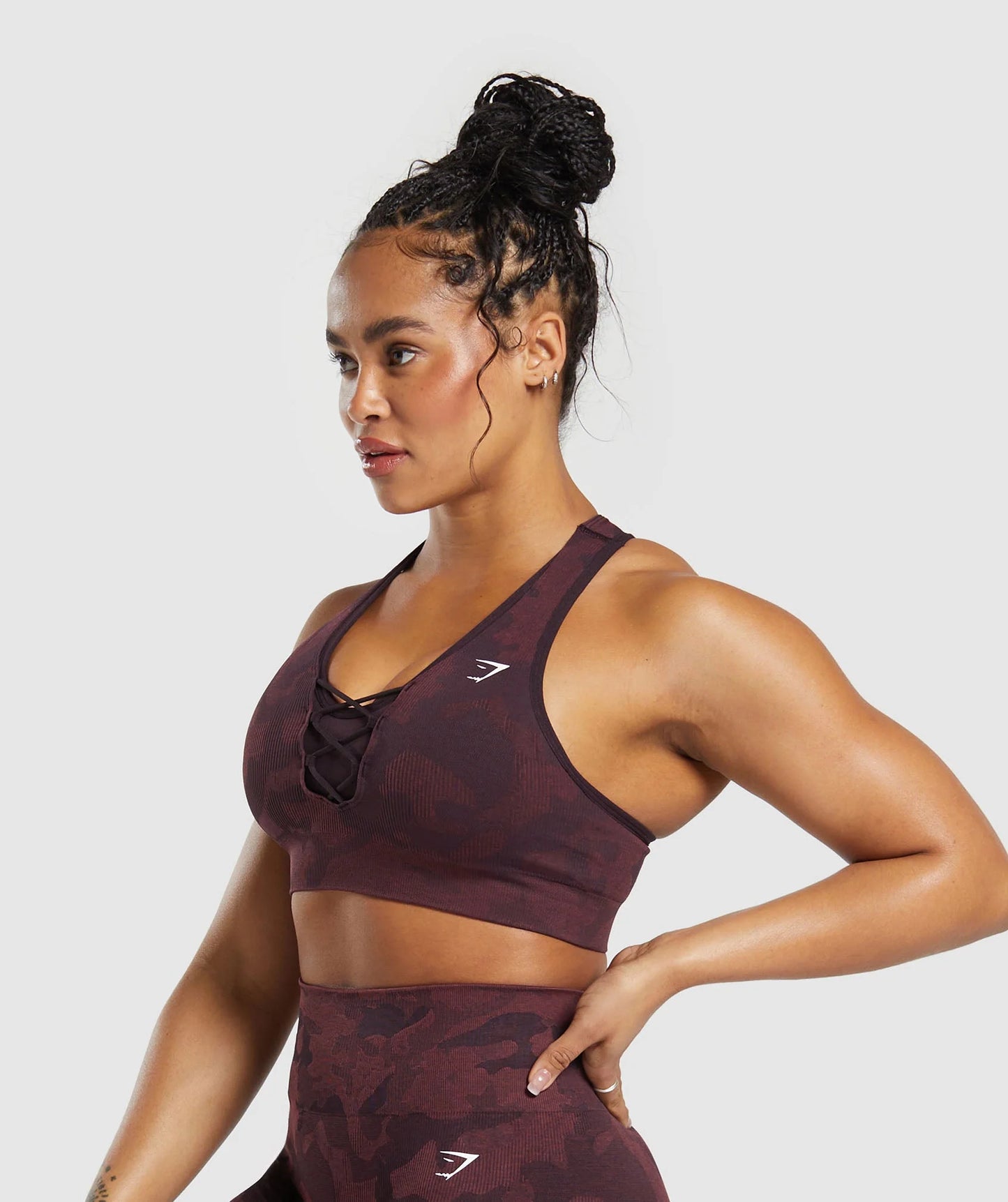 Adapt Camo Seamless Ribbed Sports Bra