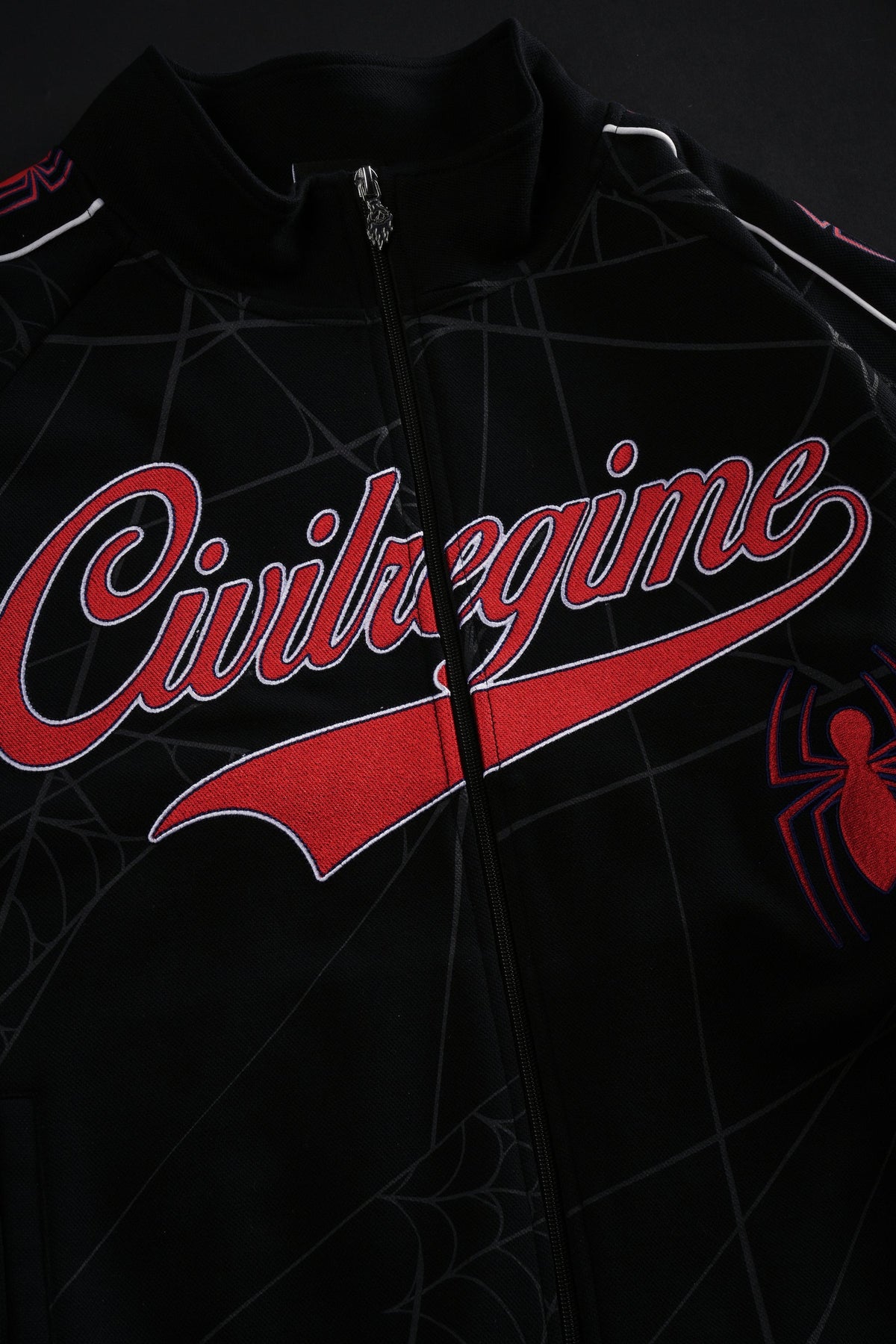 Spider Chaos Civil Track Jacket in Black