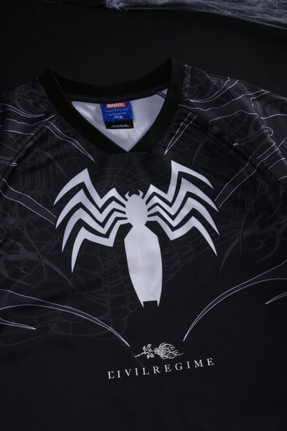 Venom Webs Classic Soccer Jersey in Black