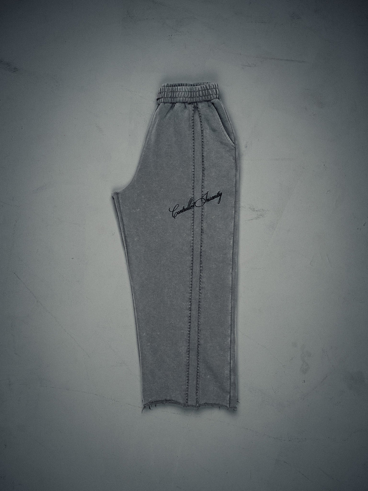 Signature Wideleg Sweats Grey