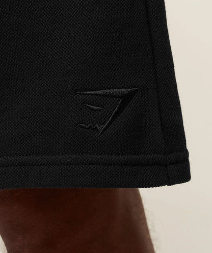 Campus Crest Sweat Short-Black